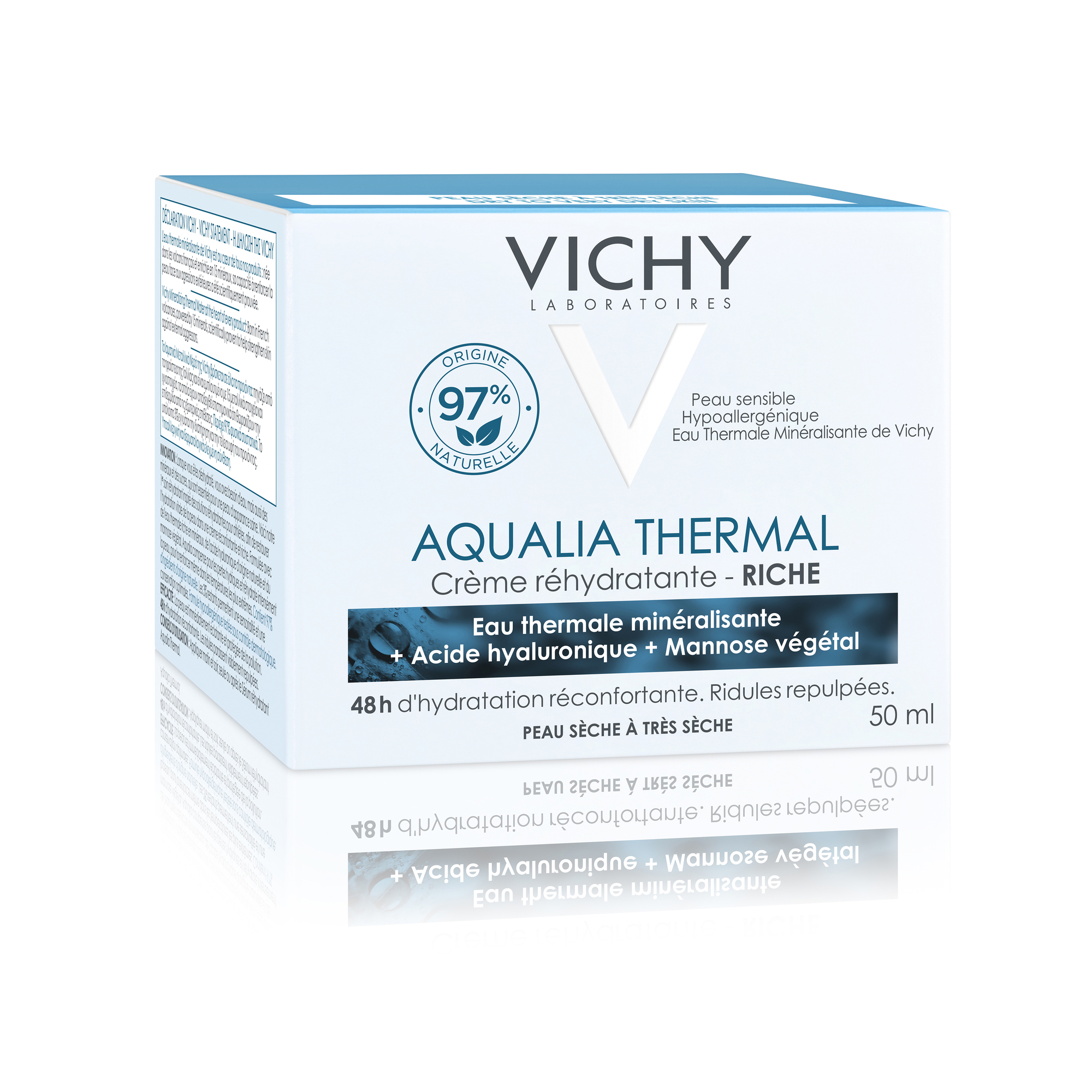 VICHY Aqualia Thermal Rich Hidratáló Arckrém Erősen Vízhiányos Bőrre 50ml