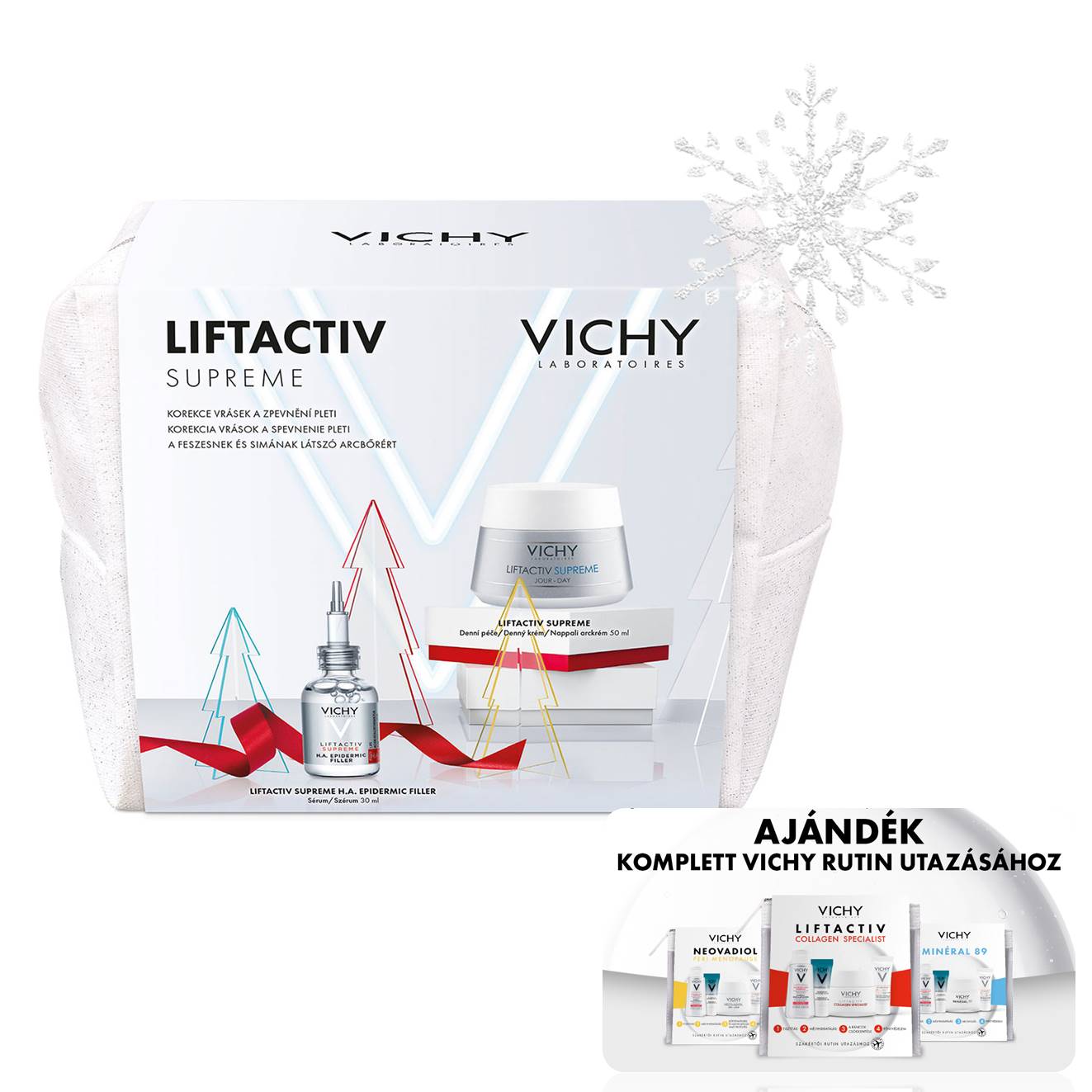 VICHY Liftactiv Supreme Karácsonyi Csomag Limitált kiadás